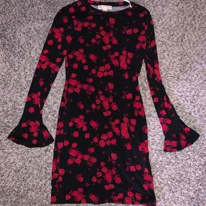 Michael Kors rose dress with bell sleeves!!